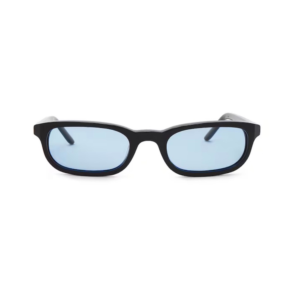BRU EYEWEAR Flossie Wayfarer Sunglasses with Sky Blue Lenses